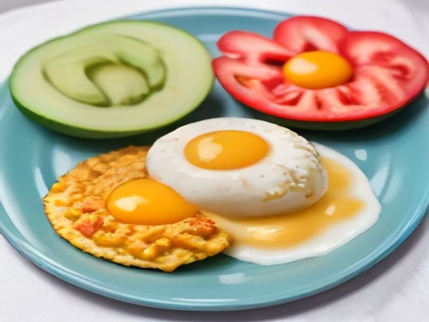 Huevos Escalfados con Queso Cotija y Epazote Keto