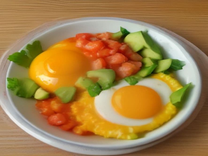 Huevos Escalfados con Queso de Cabra y Chile Keto