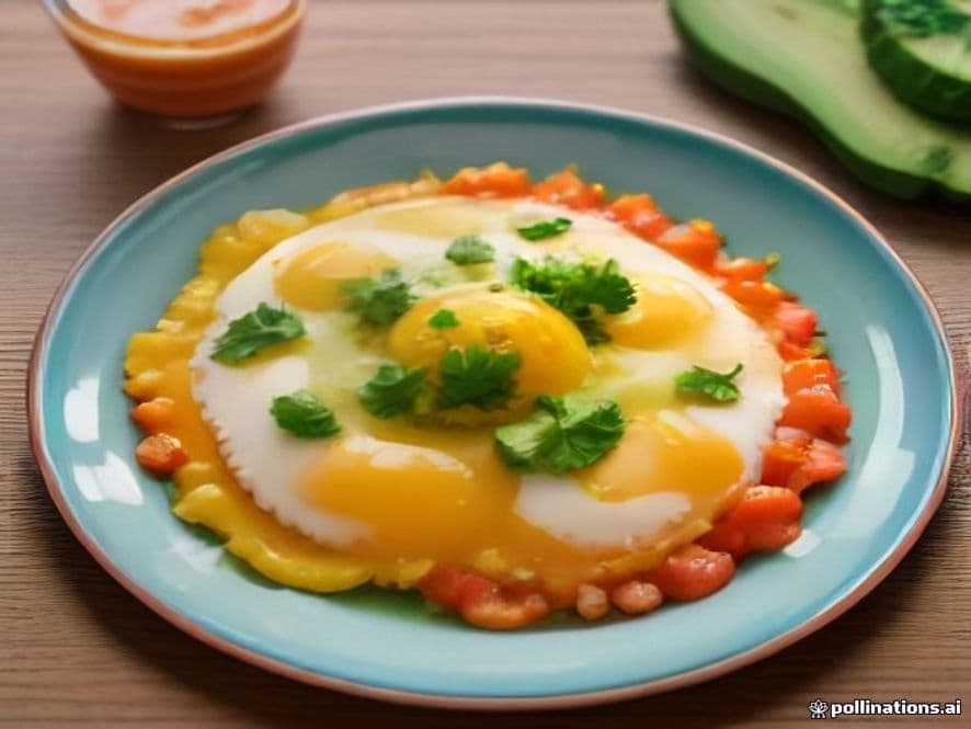 Huevos Escalfados con Res Deshebrada Keto