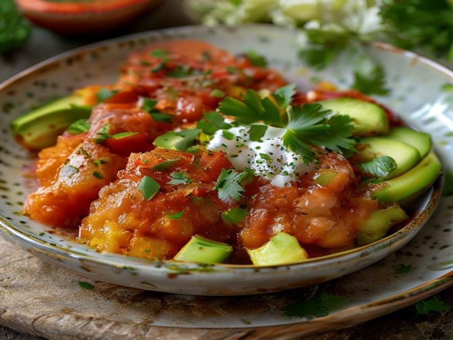 Huevos Escalfados con Salsa Taquera Keto