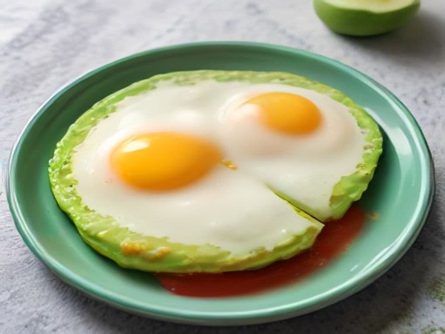 Huevos Estrellados con Aguacate Relleno Keto