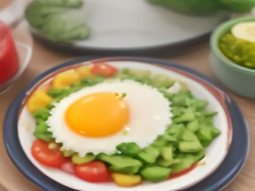 Huevos Estrellados con Aguacate y Pico de Gallo Keto