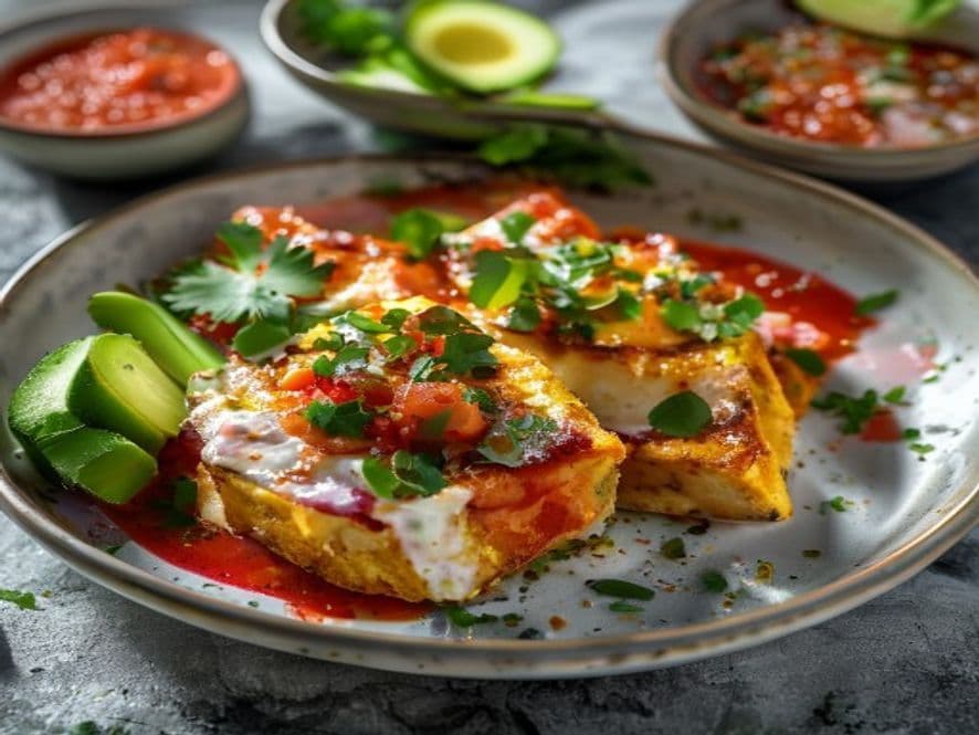 Huevos estrellados con espinacas y queso cotija Keto