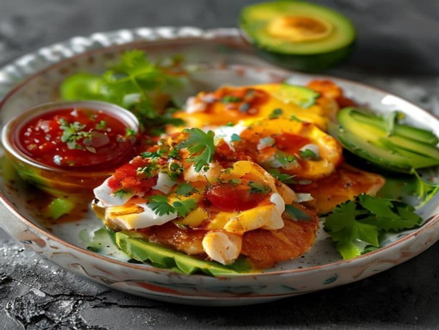 Huevos estrellados con verdolagas Keto