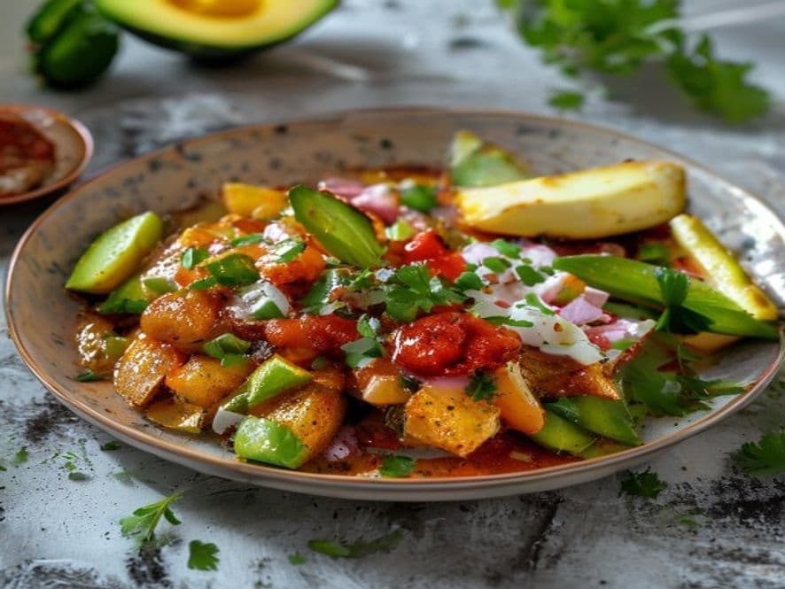 Huevos Pochados con Calabacita Rallada y Queso Keto