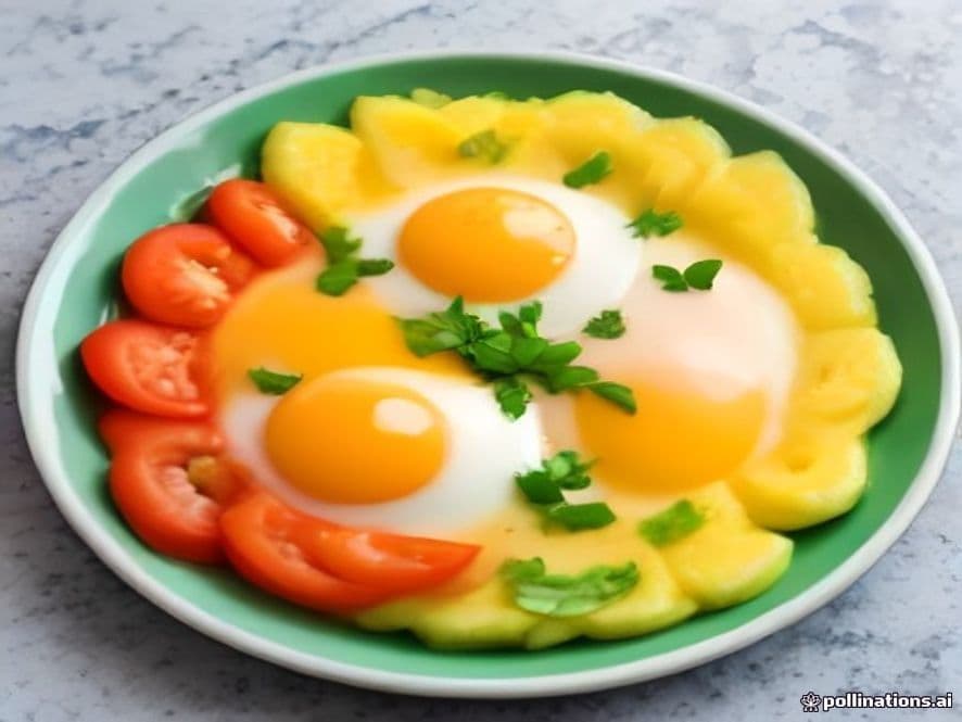 Huevos Pochados con Coliflor Salteada Keto