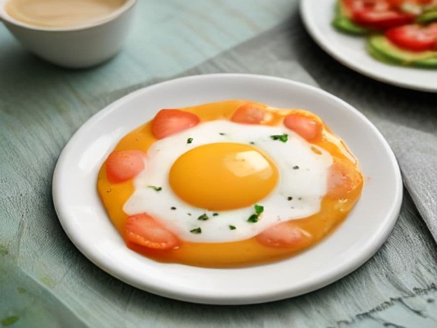 Huevos Pochados con Crema Ácida y Vibrante Salsa Roja Keto