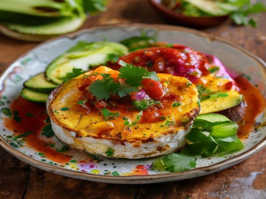 Huevos pochados con longaniza oaxaqueña Keto