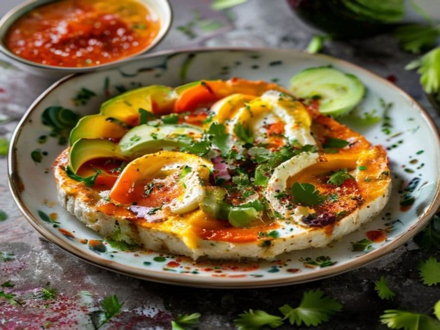 Huevos Revueltos con Flor de Calabaza y Epazote Keto