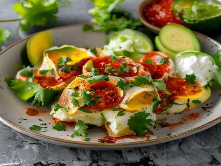 Huevos revueltos con verdolagas keto