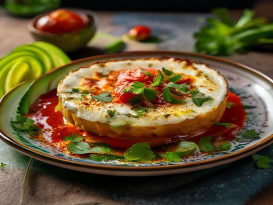Huevos soufflé keto con hierba santa oaxaqueña keto