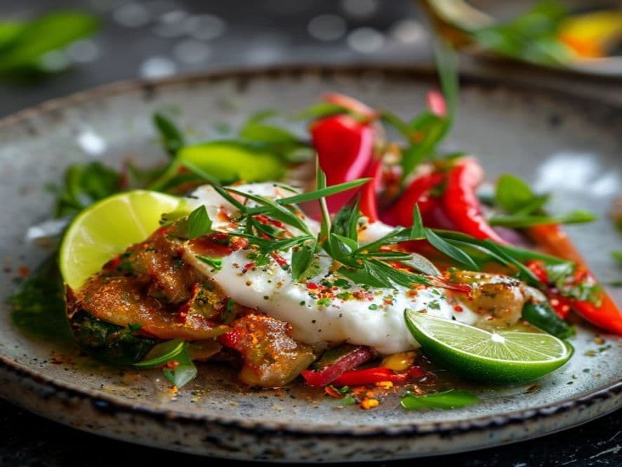 Jurel Estilo Nayarit Keto: Pescado Asado con Salsa de Chiles
