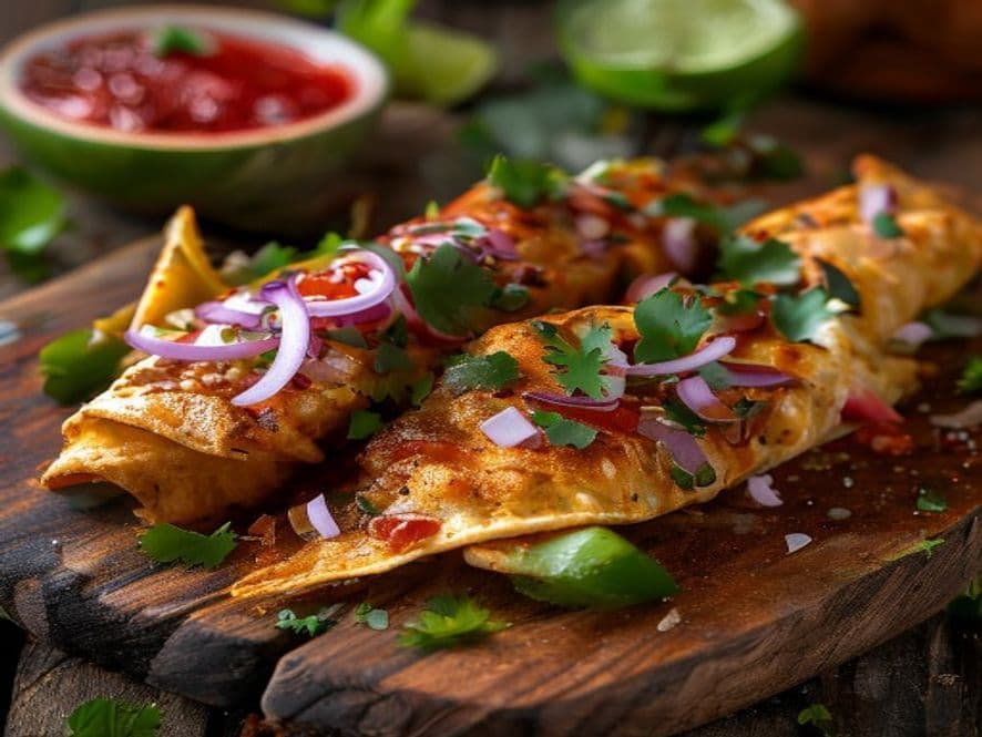 Mini Flautas Keto de Chorizo