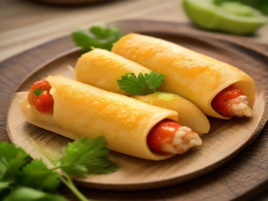 Mini Flautas Keto de Langostino