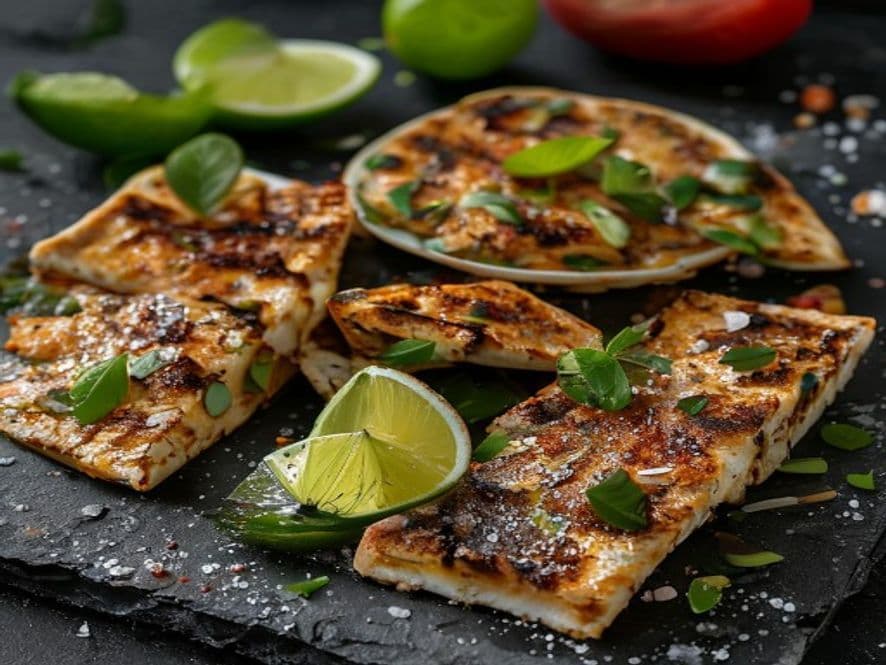 Mini tlayudas keto de robalo
