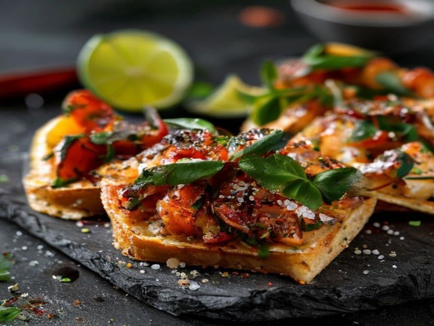 Mini Tostadas Keto de Jaiba