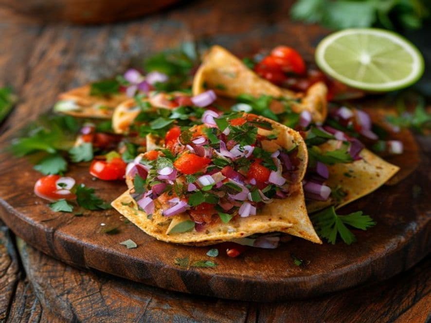 Mini Tostadas Keto de Tasajo