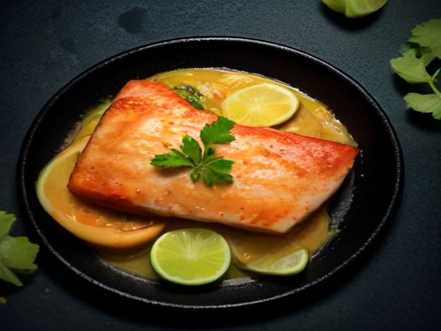 Mojarra en Salsa de Chile Árbol Keto con Aguacate