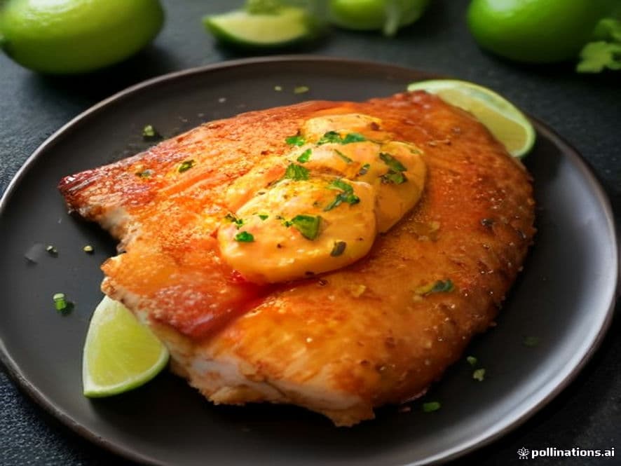 Mojarra frita en salsa mantecosa de chile habanero Keto