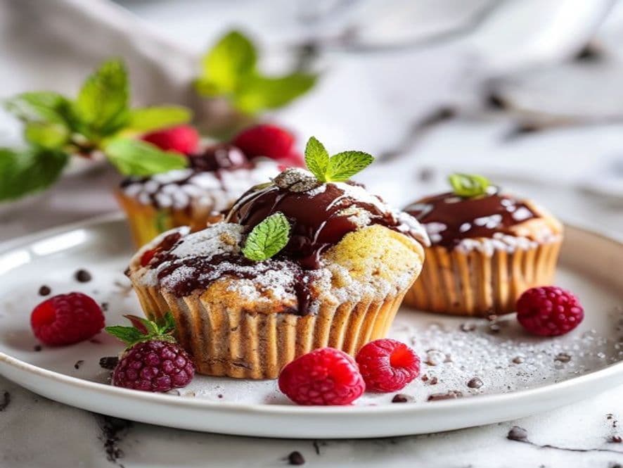 Muffins Keto de Chocolate Amargo