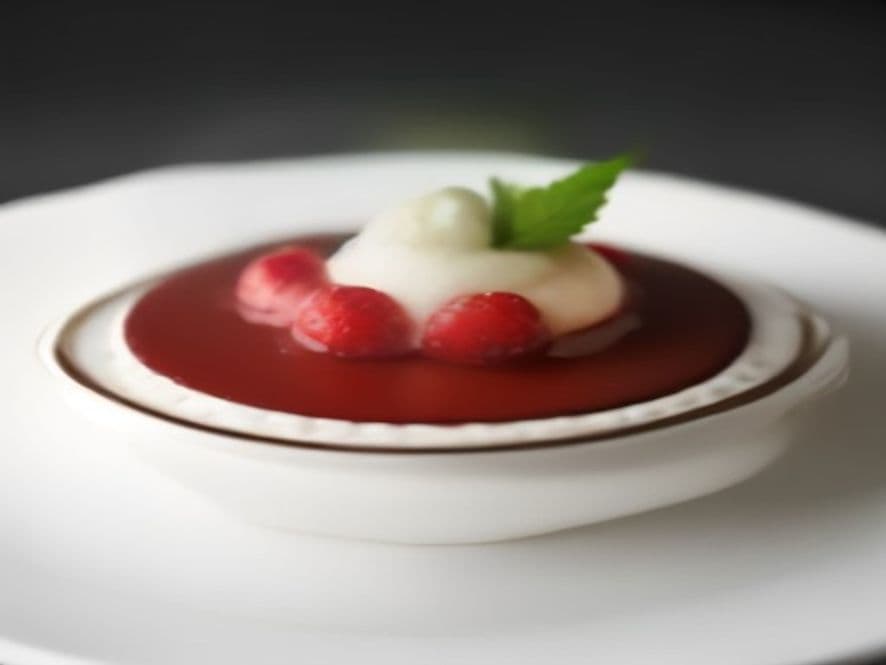Panna Cotta Keto de Ron Oscuro Sin Azúcar