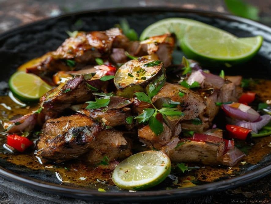 Pollo al chipotle con crema keto para cenar