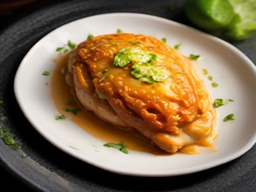 Pollo Cremoso Gratinado Keto con Poblano