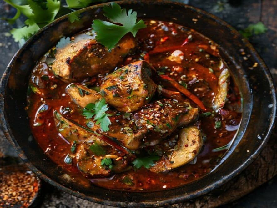 Pollo en pipián rojo keto