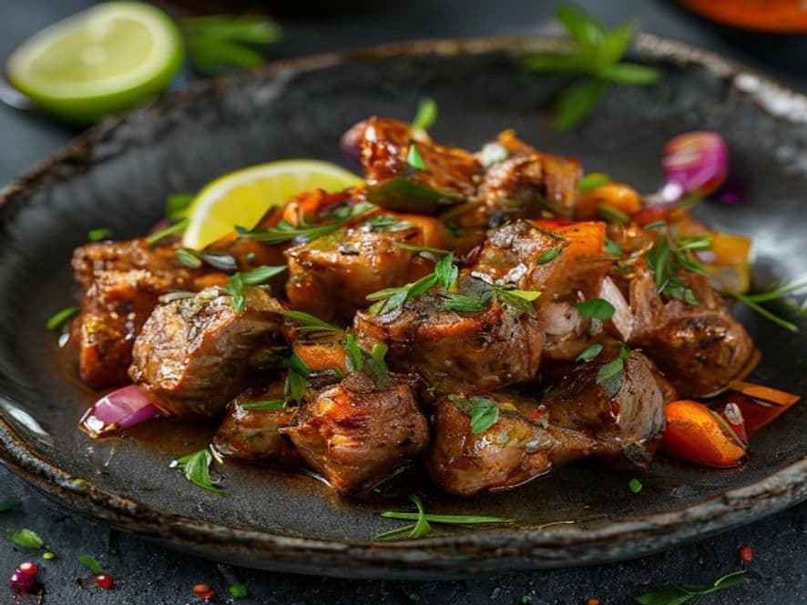 Pollo en salsa de chile árbol keto