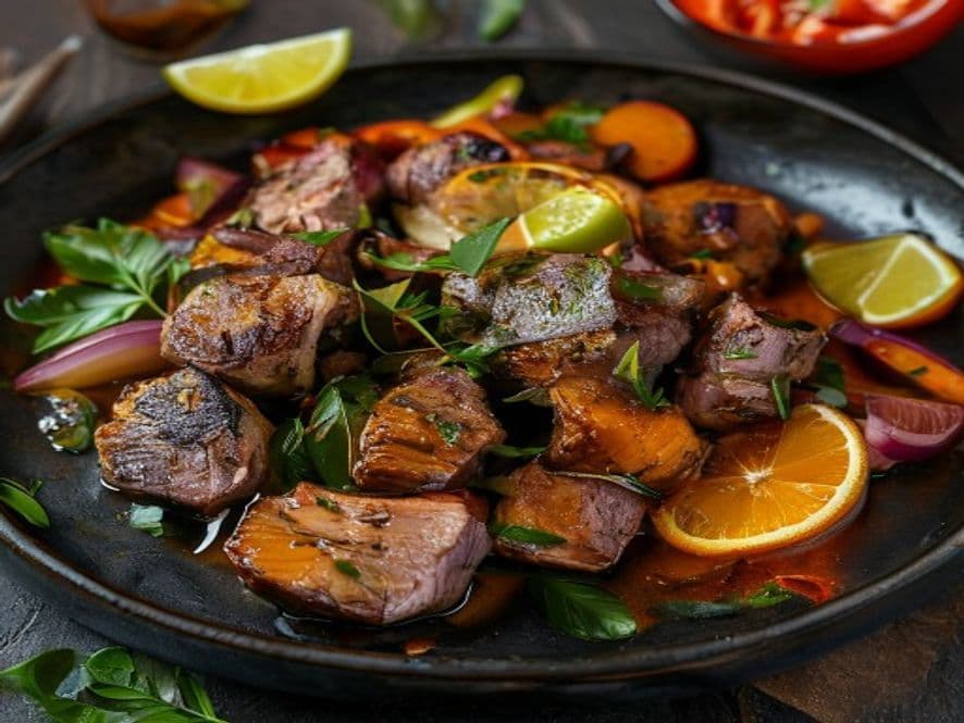 Pollo en salsa de naranja keto