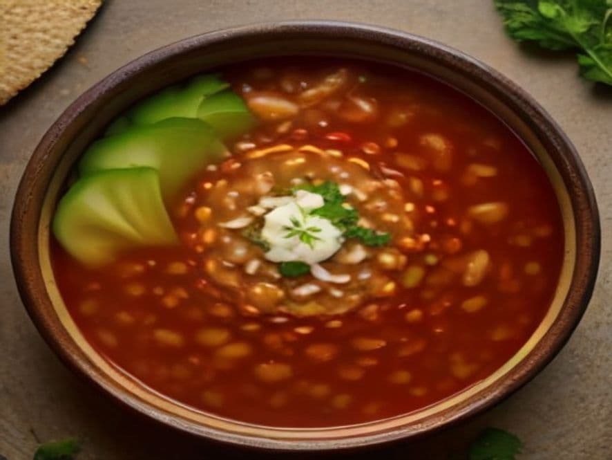 Pozole Blanco Keto con Setas