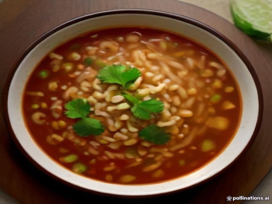 Pozole Rojo de Calamar Keto