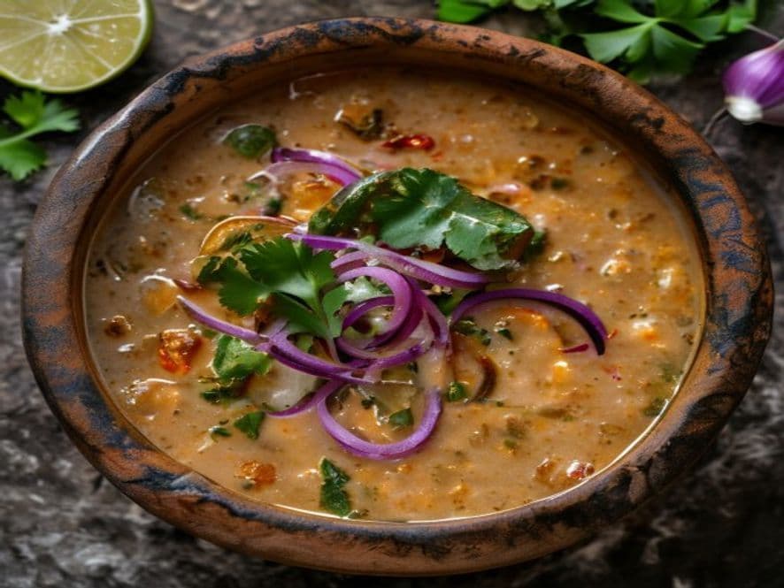 Pozole de Coliflor con Queso Keto