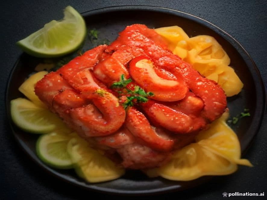 Pulpo con salsa de habanero Keto