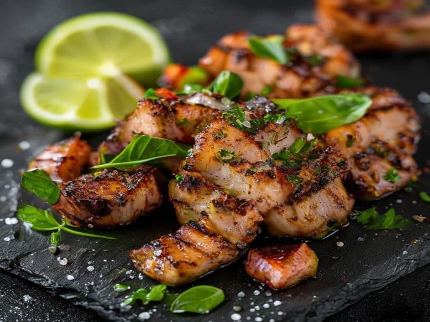 Pulpo con Verduras Asadas Keto