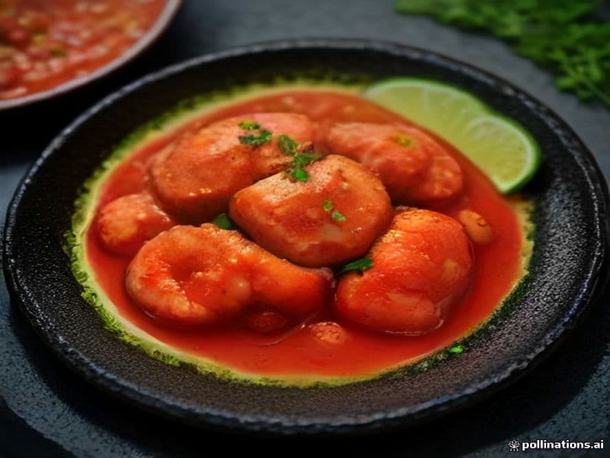 Pulpo en salsa roja de molcajete Keto