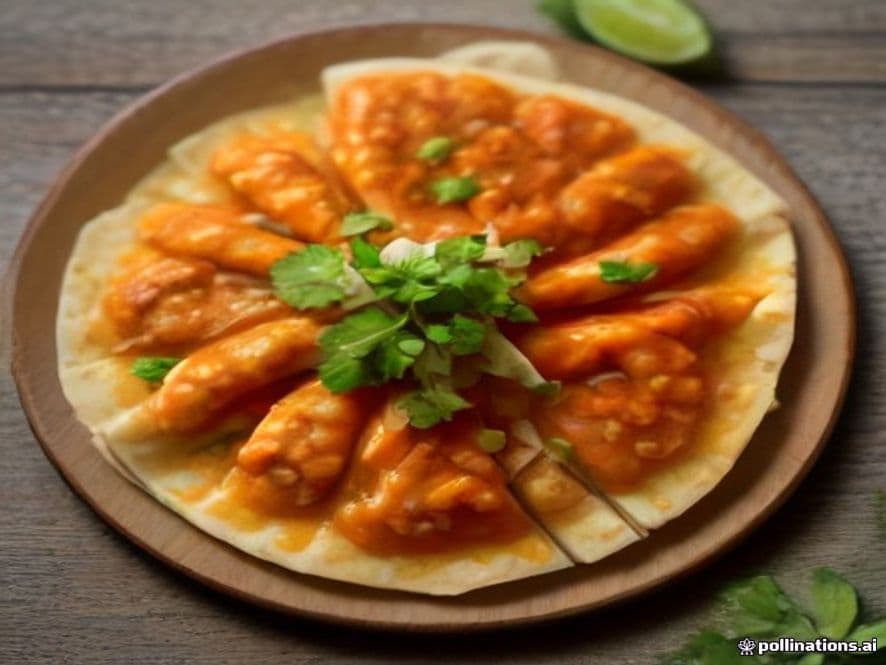 Quesadilla Keto de Almuerzo con Tinga de Pollo