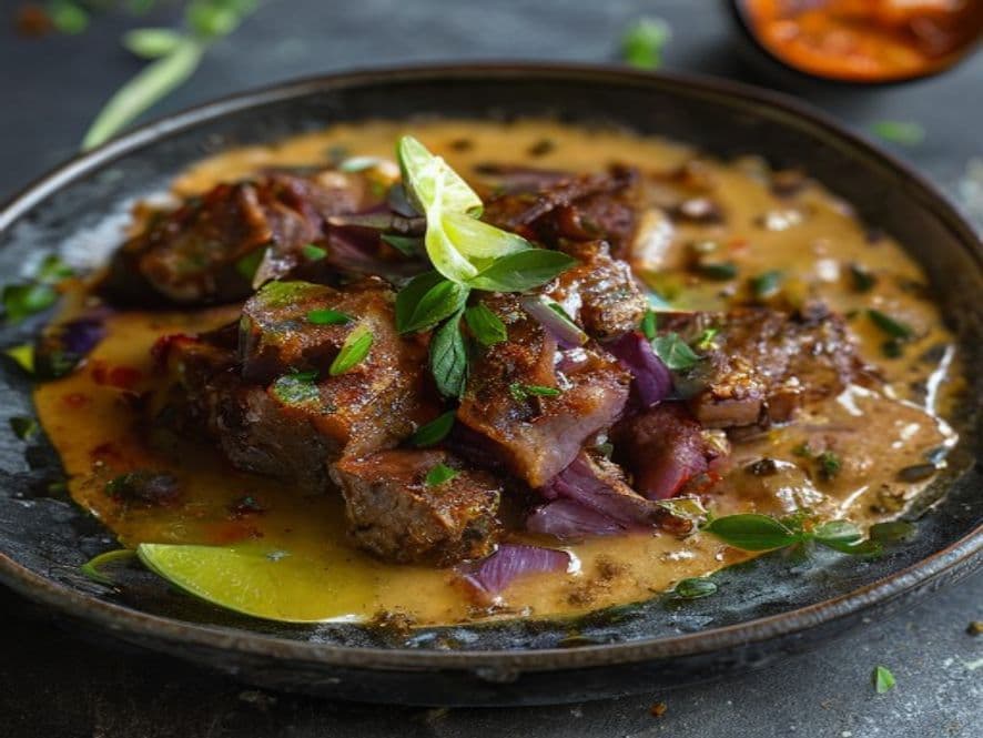 Queso fundido keto con puerco deshebrado