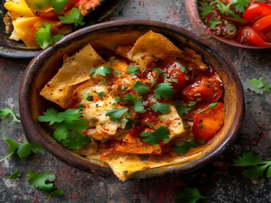 Queso fundido keto con rajas poblanas