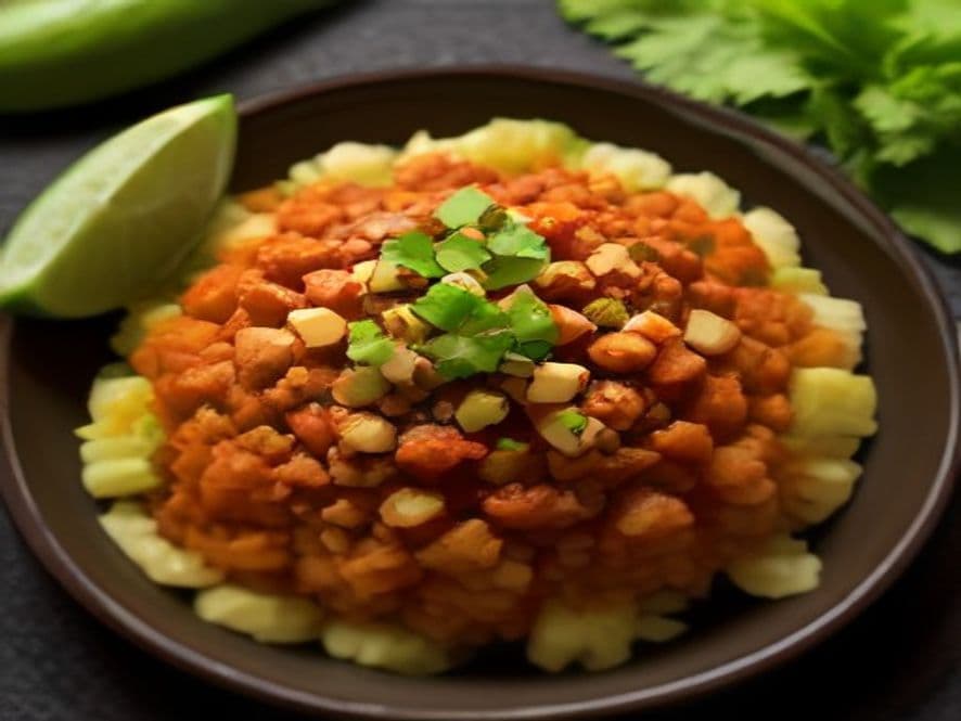 Res en salsa de chile serrano keto