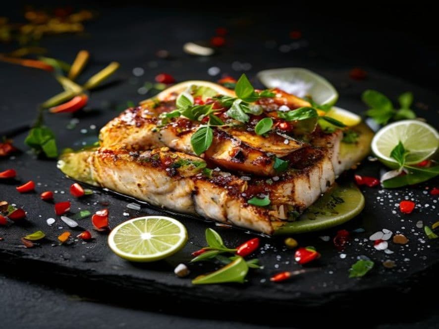 Robalo en salsa de chile morita Keto