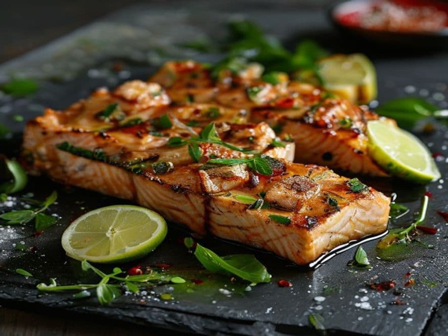 Salmón Estofado Keto a la Mexicana para Cenar