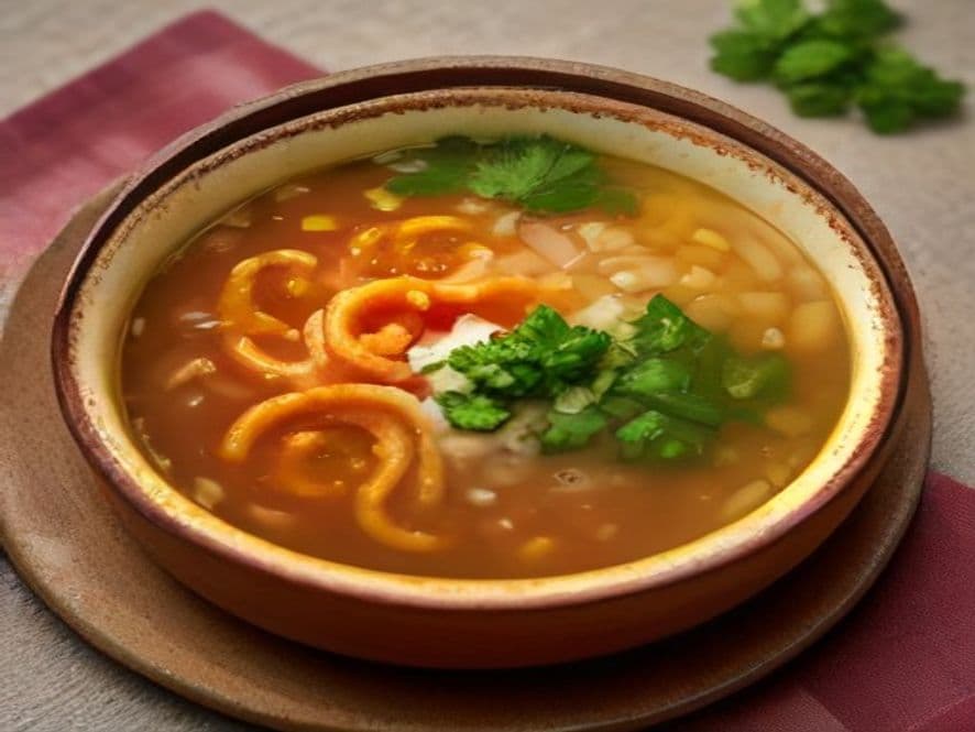 Sopa de Pollo con Hierba Santa Keto