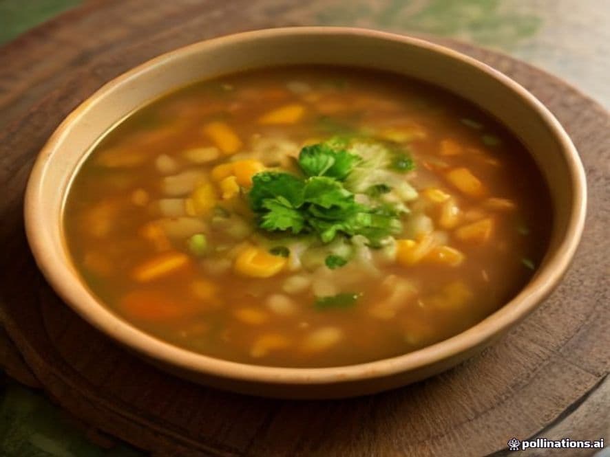 Sopa de Gallina Tradicional con Verduras Keto