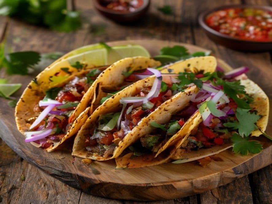 Tacos de Arrachera Keto en Tortilla de Ajonjolí Keto