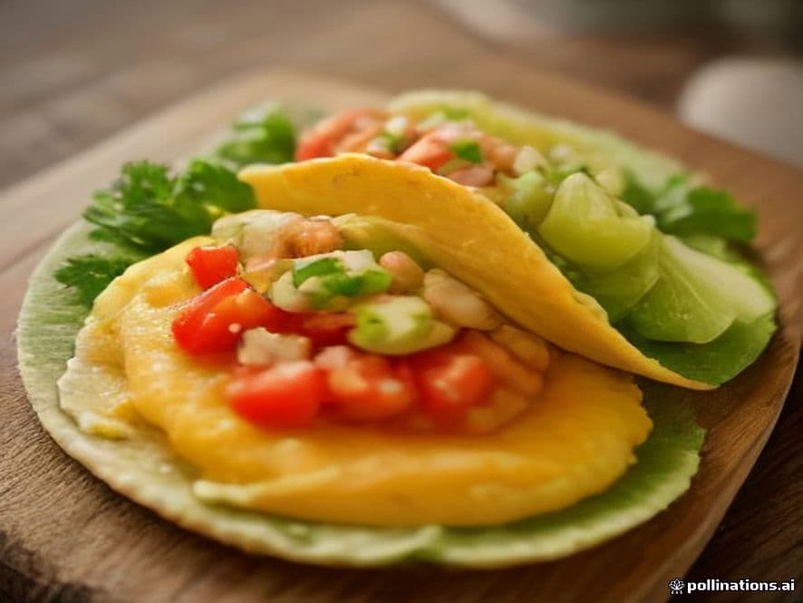 Tacos Keto de Atún con Aguacate en Tortilla de Espinaca y Almendra