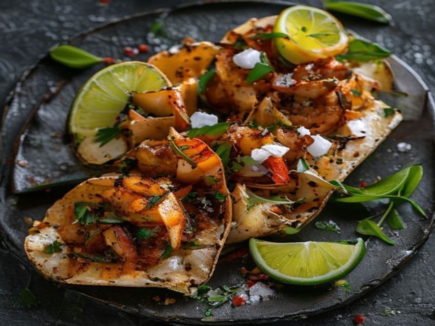 Tacos de Camarón al Ajillo Keto Estilo Sinaloa