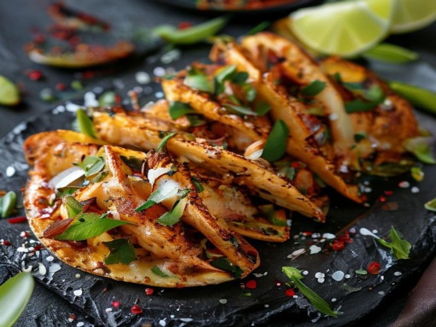Tacos de Camarón Empanizado Keto Dorados al Horno