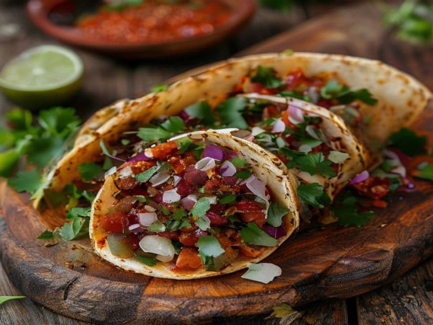 Tacos de Canasta de Chicharrón Keto en Tortilla de Ajonjolí