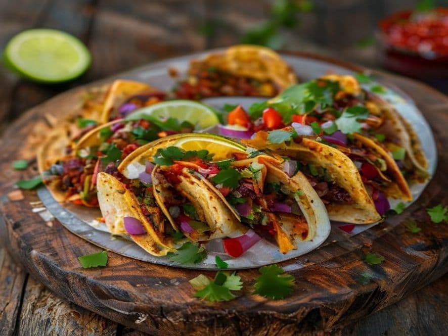 Tacos de Carnitas Keto en Tortilla de Ajonjolí Keto